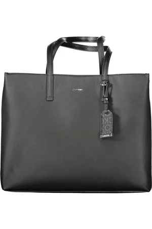Calvin Klein Väska, Dam, ONE Size, Svart axelväska med kontrastdetaljer