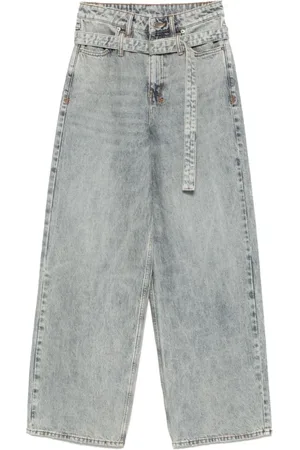 KSUBI Jeans, Dam, W26, Denim, Blå Denim Jeans med Bälte