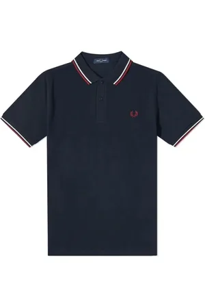 Fred Perry Topp, Herr, M, Bomull, Slim Fit Twin Tipped Polo