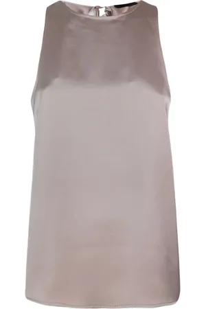 Liu Jo Topp, Dam, XS, Polyester, Elegant Rosa Satintopp med Båge