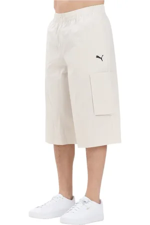 PUMA Shorts, Herr, S, Cargo Shorts Vit Sommarstil