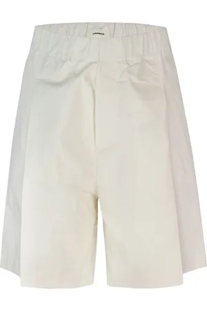 A PAPER KID Shorts, Herr, S, Bomull, Vita shorts med elastisk midja
