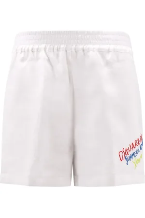 Dsquared2 Shorts, Dam, XS, Linne, Vita Linne Baggy Fit Shorts