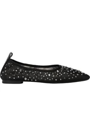 Tory Burch Skor, Dam, 38 EU, Läder, Beige Mesh Ballet Flats
