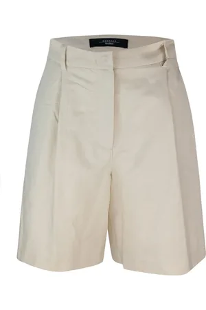 Max Mara Shorts, Dam, S, Bomull, Bomull Linne Byxor