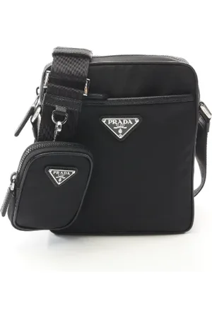 Prada Pre-owned, Herr, ONE Size, Läder, Pre-owned Canvas crossbodyvskor