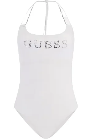 Guess Badkläder, Dam, L, Polyester, Logo Baddräkt med Avtagbar Vaddering