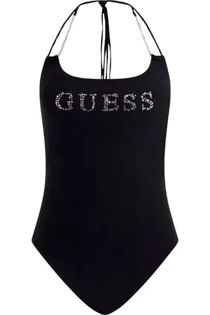 Guess Badkläder, Dam, L, Polyester, Logo Baddräkt med Avtagbar Vaddering
