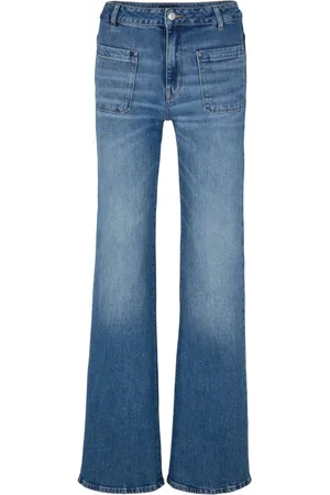 JOOP! Jeans, Dam, W31, Bomull, Mörkblå Jeans med Sydda Fickor
