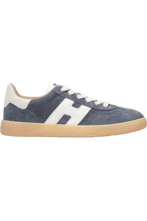 Hogan Skor, Herr, 43 EU, Läder, Denim Sneakers med Mocka och Läder