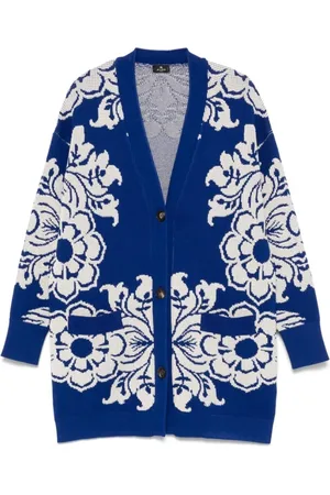 Etro Stickade tröjor & koftor, Dam, S, Stilren Stickad Cardigan Tröja