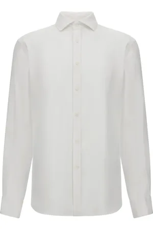 Boggi Milano Skjorta, Herr, L, Linne, Regular Fit Linneskjorta