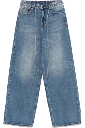 KSUBI Jeans, Dam, W29, Denim, Blå Denim Jeans med Avtagbart Bälte