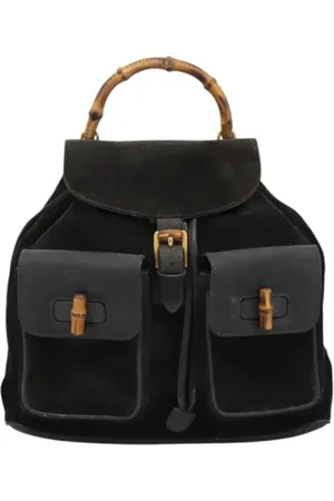 Gucci Pre-owned, Dam, ONE Size, Mocka, Pre-owned Mocka ryggsckar