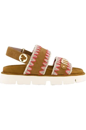 Mou Skor, Dam, 39 EU, Bio Sandal med Overstitching
