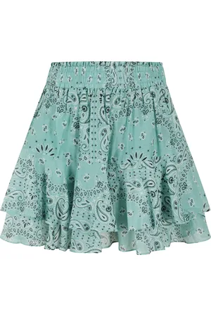MC2 SAINT BARTH Kjol, Dam, S, Bomull, Grön Bandana Print Mini Kjol