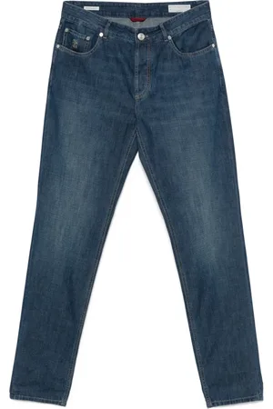 Brunello Cucinelli Jeans, Herr, 2Xl, Bomull, Bomull Jeans Tillverkad i Italien