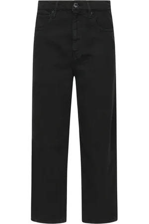 Pinko Jeans, Dam, W27, Denim, Svarta Wide Leg Denim Jeans