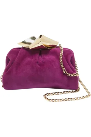 Jimmy Choo Pre-owned, Dam, ONE Size, Mocka, Pre-owned Mocka kuvertvskor