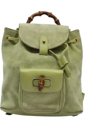 Gucci Pre-owned, Dam, ONE Size, Mocka, Pre-owned Mocka ryggsckar