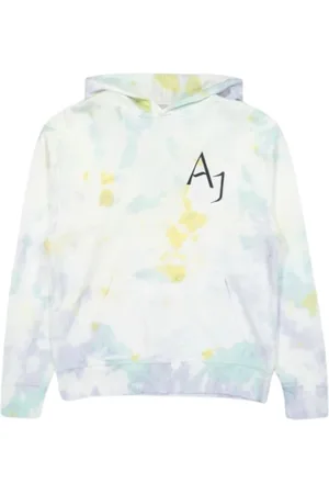 Jordan Sweatshirts & Hoodies, Herr, S, Bomull, Hoodie med Tie and Dye-effekt