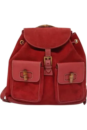 Gucci Pre-owned, Dam, ONE Size, Mocka, Pre-owned Mocka ryggsckar