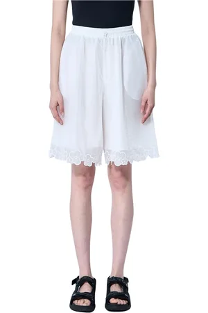 Cecilie Bahnsen Shorts, Dam, S, Spets Trim Ripstop Shorts