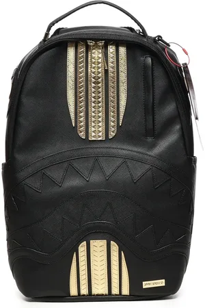 Sprayground Väska, unisex, ONE Size, Svart ryggsäck med guld accenter