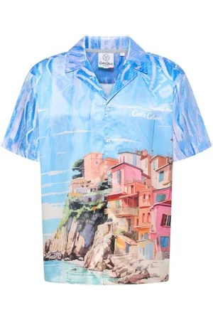 Carlo Colucci Skjorta, Herr, M, Medelhavs Oversize Skjorta