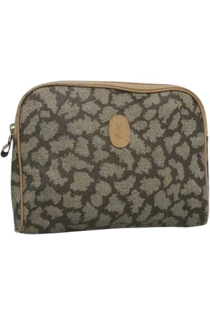 Saint Laurent Pre-owned, Dam, ONE Size, Pre-owned Laeder kuvertvskor
