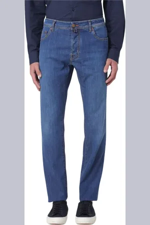 Jacob Cohen Jeans, Herr, W40, Denim, Klassisk passform denimbyxor