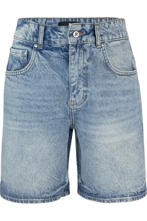 Represent Shorts, Herr, W29, Bomull, Blå Jeansshorts Vintage Stil