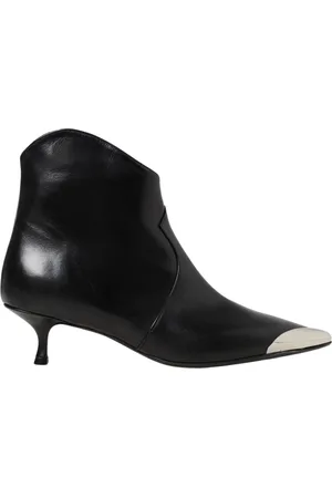 ANNA F. Skor, Dam, 38 EU, Läder, Metalltå Ankelboots