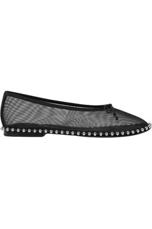 Alexander Wang Skor, Dam, 36 EU, Studded Trim Mesh Ballet Flats