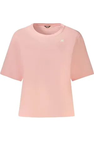 K-Way Topp, Dam, L, Bomull, Rosa Bomull Boxy Tee