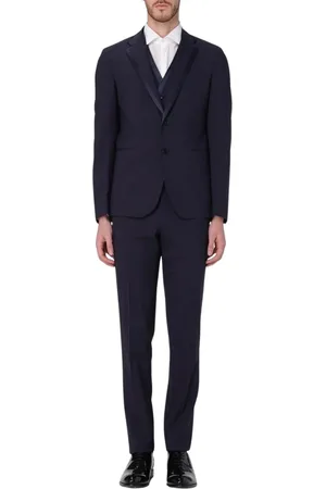 Brian Dales Kostym, Herr, M, Blå Slim Fit Kostym