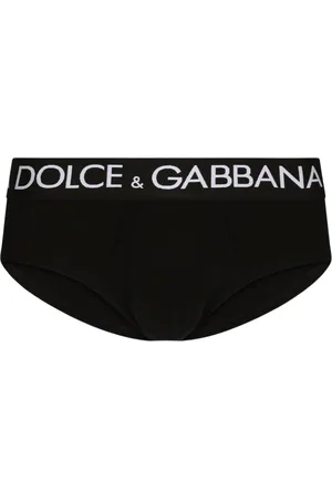 Dolce & Gabbana Underkläder, Herr, S, Bomull, Svarta Bomullsbriefs
