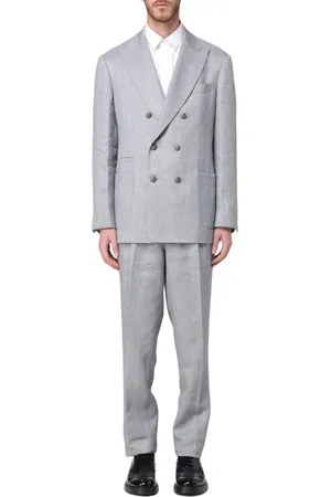 Brunello Cucinelli Kostym, Herr, L, Elegant Ullblandad Kostym