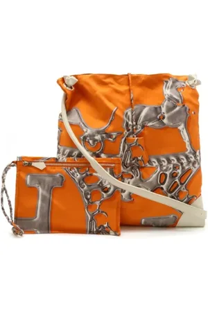 Hermès Pre-owned, Dam, ONE Size, Pre-owned Canvas axelremsvskor