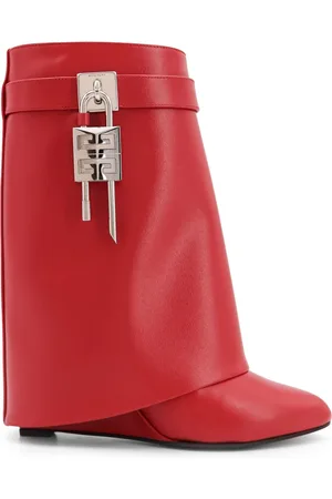 Givenchy Skor, Dam, 36 EU, Läder, Läder ankelstövlar med kilklackar