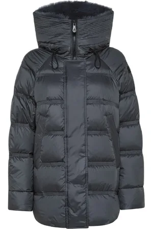 Peuterey Jacka, Dam, M, Läder, Grå ytterkläder jacka Urban Elegance