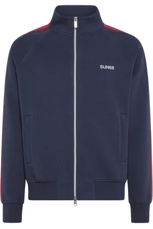 sun68 Sweatshirts & Hoodies, Herr, XL, Heritage Cotton Full Zip Randig Jacka