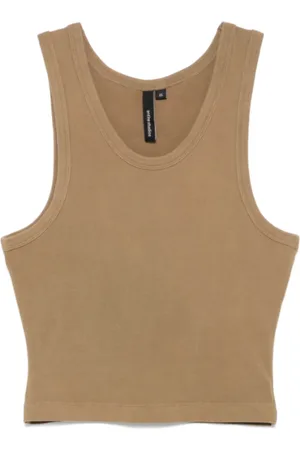 Entire Studios Topp, Dam, M, Cropped Cork Tank Top