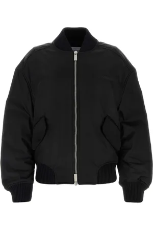 OFF-WHITE Jacka, Dam, 2Xs, Nylon, Stilren svart bomberjacka