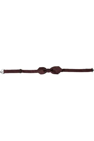 Dolce & Gabbana Accessoarer, Herr, ONE Size, Bordeaux Sidenslips Elegant Stil