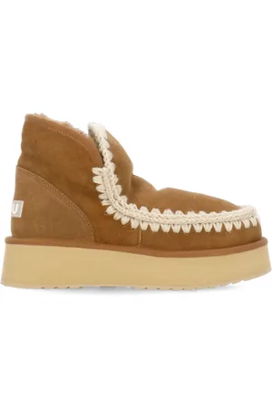 Mou Skor, Dam, 39 EU, Brun Shearling Vinterstövlar