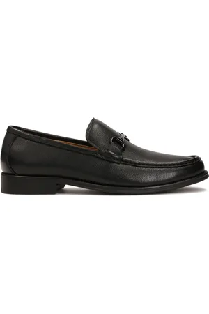 Kazar Skor, Herr, 41 EU, Läder, Svarta loafers med metallutsmyckning