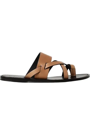 Saint Laurent Skor, Herr, 43 EU, Läder, Eleganta Lädersandaler för Män