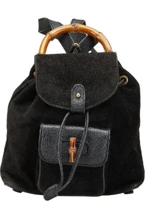 Gucci Pre-owned, Dam, ONE Size, Mocka, Pre-owned Laeder ryggsckar