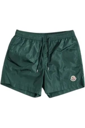 Moncler Badkläder, Herr, L, Nylon, Grön Nylon Badshorts